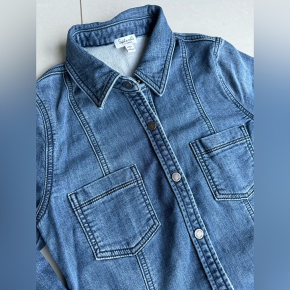 SPLENDID Denim Button Up Mini dress size XS - Picture 3 of 15